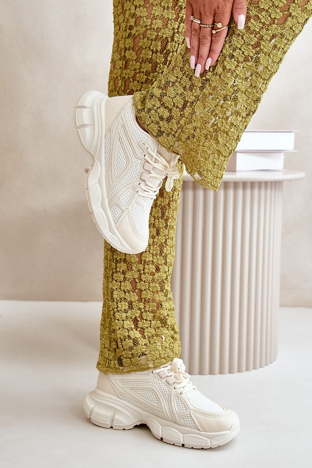 Stylish and comfortable Classic Women's Sneakers from Step in Style, featuring a sleek eco leather design and a supportive 3.5 cm platform.