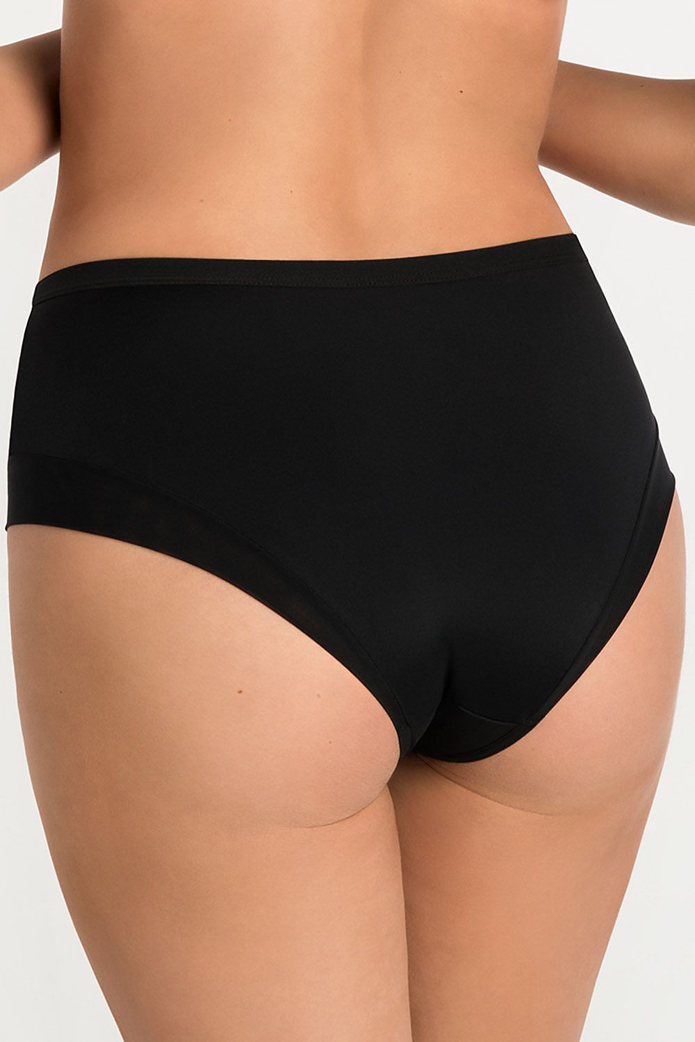 Close-up view of Gorsenia Lingerie Luxury Panties featuring intricate lace detailing, smooth back, and cotton insert for hygiene and luxurious feel.