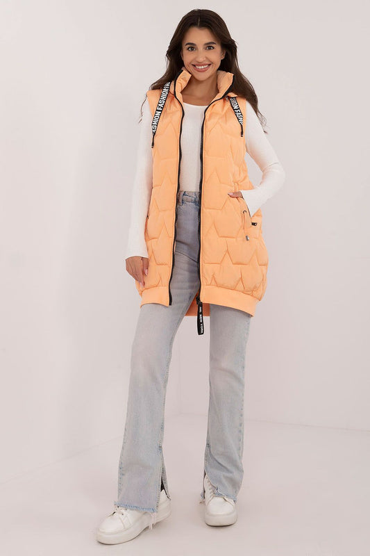 Fashionable Women's Quilted Vest in a luxurious design by Factory Price, featuring insulation for warmth and detachable hood for versatile styling.