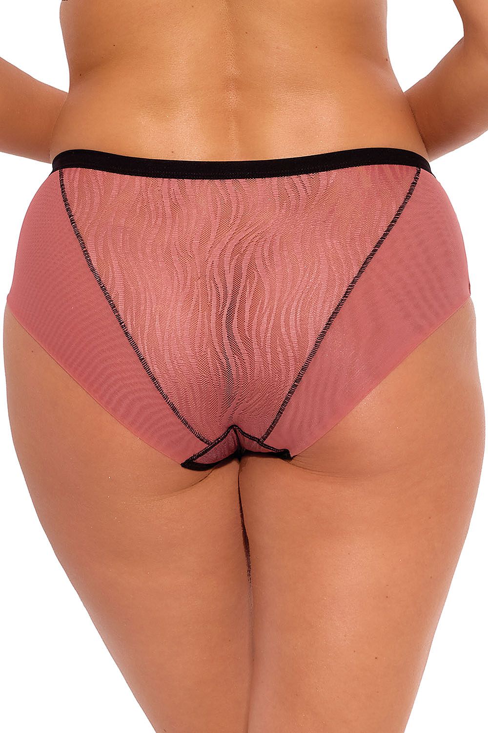 Luxurious Gaia Women's Animal Print Panties made with soft mesh, adorned with a satin bow, perfect for fashion-forward women, offered in various sizes from S to XXXL.