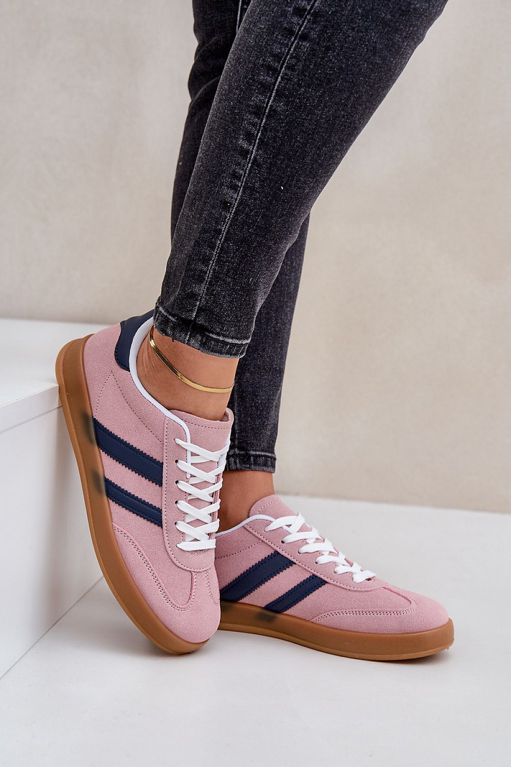 Comfortable and fashionable Eco Suede Low-Top Sneakers for Women, crafted by Step in Style, ideal choice for everyday elegance.