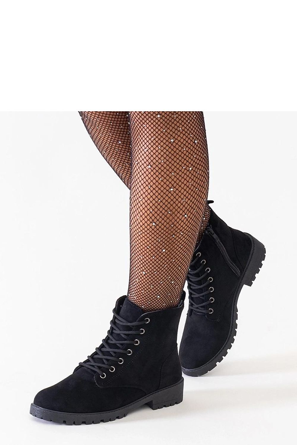 Solea Black Eco-Suede Platform Worker Boots - Insulated and Trendy, Comfortable footwear for colder days, showcasing eco-friendly materials and stylish design suitable for any winter outfit.