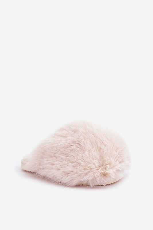 Step in Style Luxury Women's Fluffy Fur Slippers - Cozy covered toe design for winter evenings, EU 36/37, US 6.