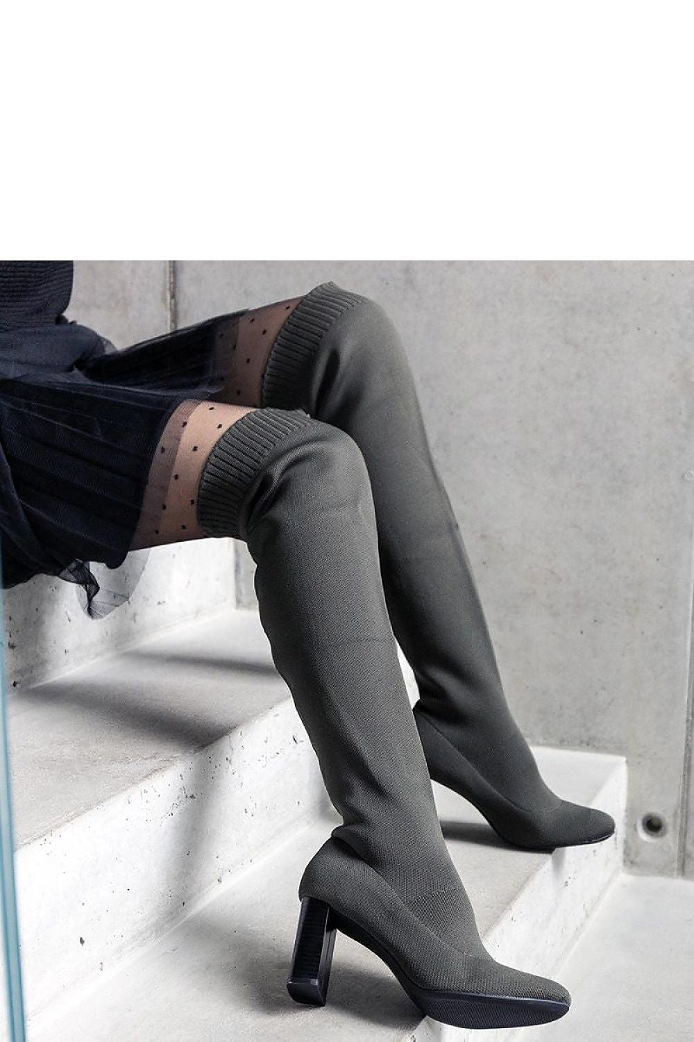 High-quality green stiletto heel boots for women by Solea, ideal for autumn and winter, combining comfort with elegant style.