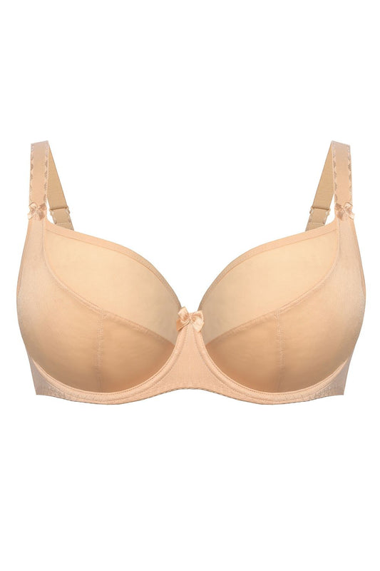 Luxury Teyli Adjustable Underwire Bra crafted for elegance and comfort, available in sizes from EU 70B to 105I, featuring a sophisticated mesh design.