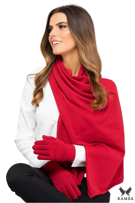 Luxurious women's mustard scarf SCARF*05 by Kamea, showcasing soft texture and warmth, ideal for enhancing winter outfits.