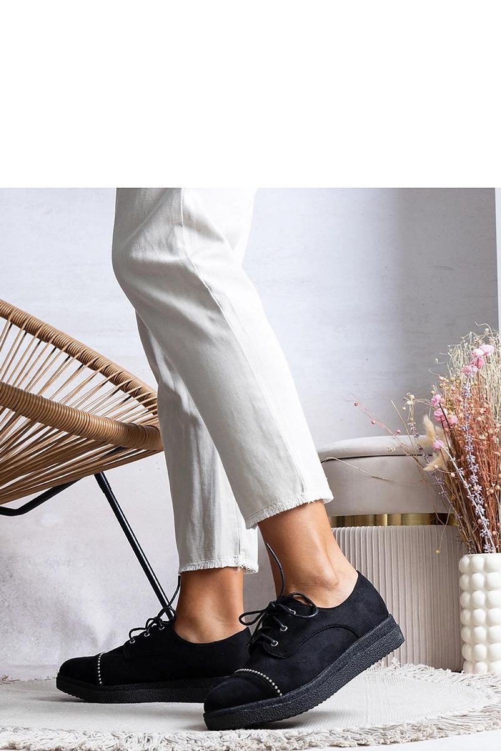 Solea Black Women's Vista Shoes displayed on a stylish pedestal, illustrating their chic design and perfect fit for EU sizes 36-41, ideal for summer outfits.