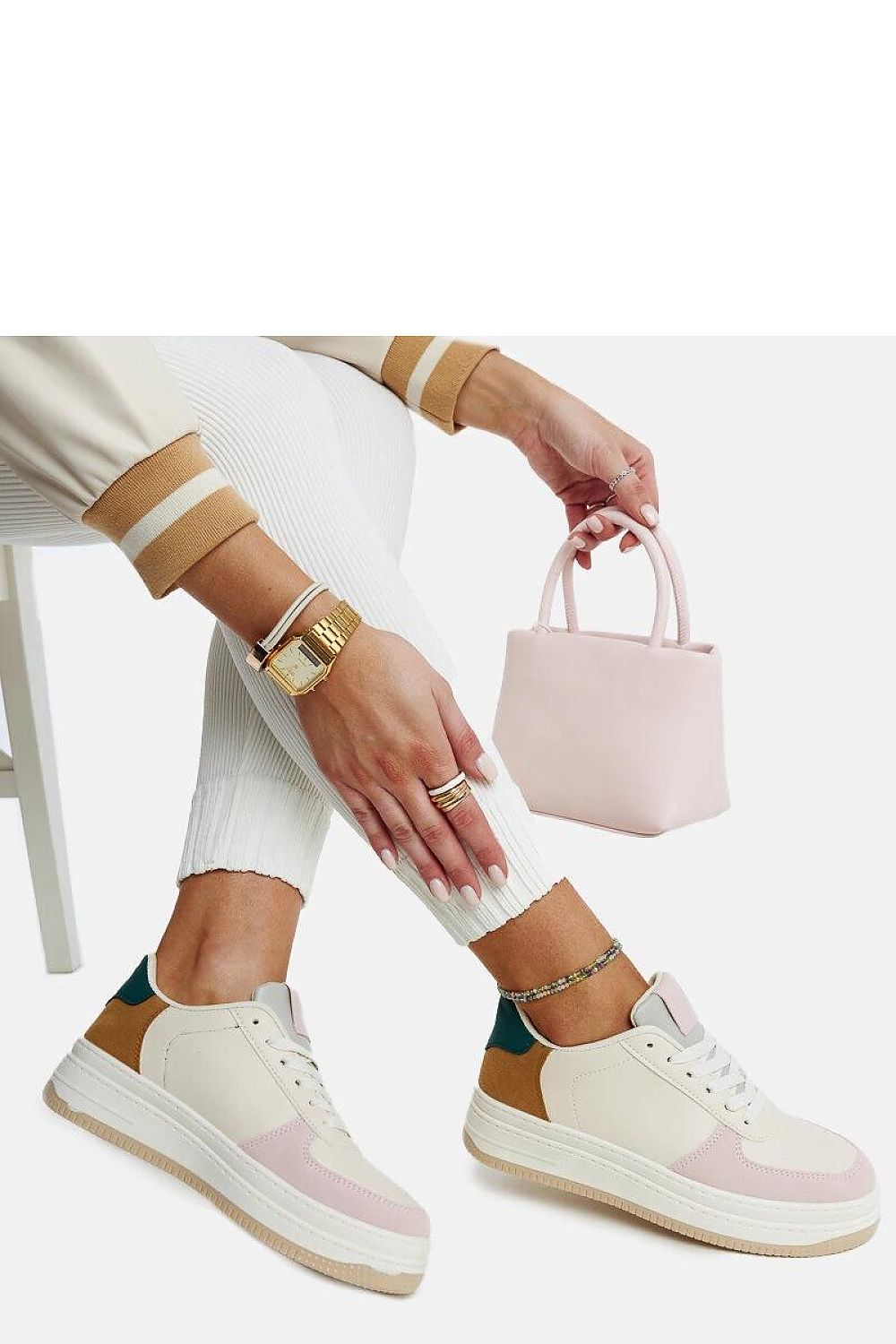 Solea Cvita sneakers displayed in an elegant arrangement, showcasing the versatility for spring/summer fashion