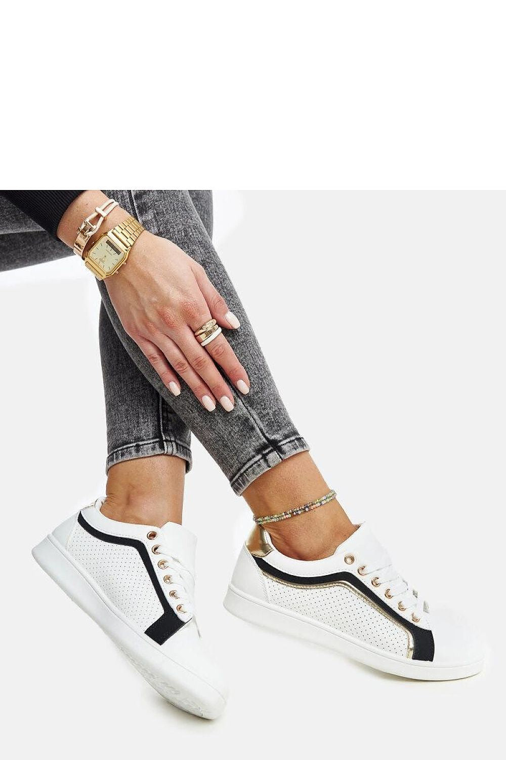 Elegant Solea Eco Leather White and Green Platform Sneakers highlighted against a minimalist background, perfect for stylish spring and summer outfits.