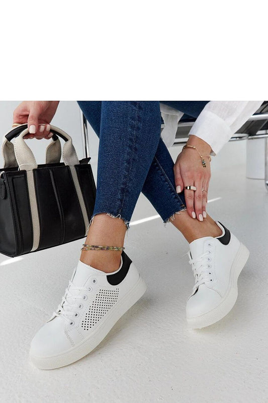 Luxury white openwork sneakers Semhar by Solea in eco leather, perfect for summer wear, showcasing elegant design and comfort.