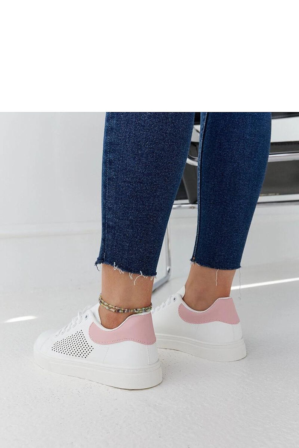 Trendy and fashionable luxury Semhar sneakers by Solea, crafted from eco leather with an openwork design, perfect for stylish summer outings.