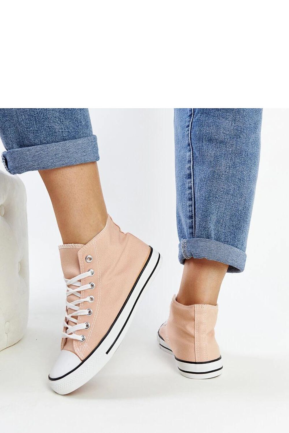 Luxury high top sneakers Eliska in navy from Solea, featuring comfortable summer footwear design, perfect for modern style lovers in sizes EU 36-41.