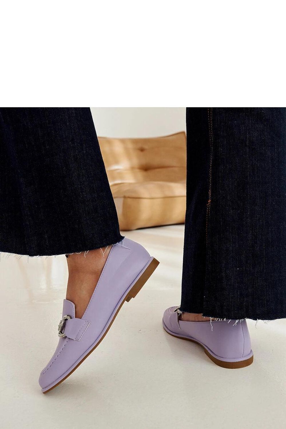 Luxurious Solea Purple Zigzag Moccasins with exquisite zircons, designed for comfort with a stylish slip-on design, suitable for women EU size 36-41 | US size 5.5-10.5.