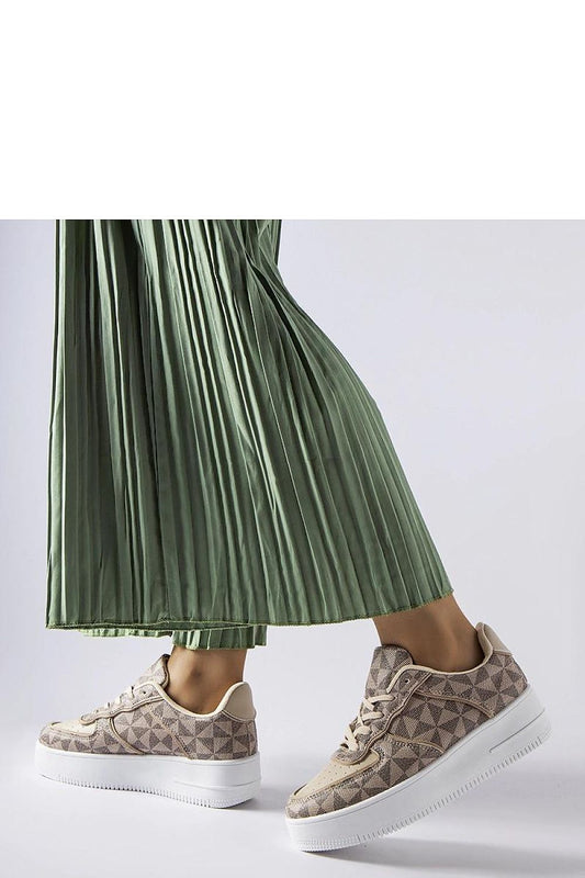 Solea beige Sneakers showcasing Sands monogram, a perfect blend of fashion and comfort, designed for women, EU sizes 36-41, ideal for casual chic outfits.