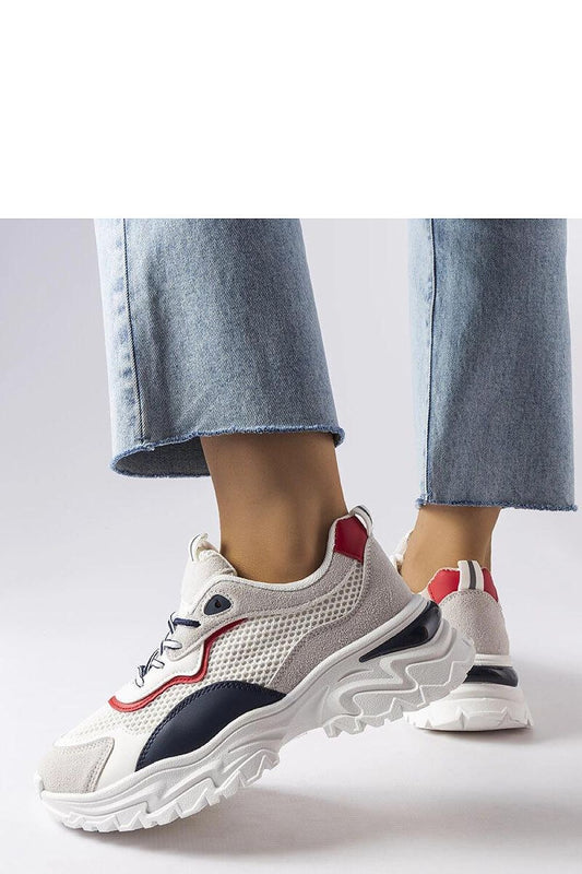 Close-up view of Solea White Rosita Sneakers, featuring eco leather material and intricate lace detailing, ideal for style and comfort.