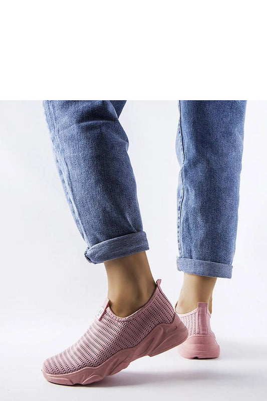Elegant Solea Pink Slip-On Sports Shoes for Women featuring a flexible rubber sole, perfect for summer activities and comfortable fit, available in sizes EU 36-41.