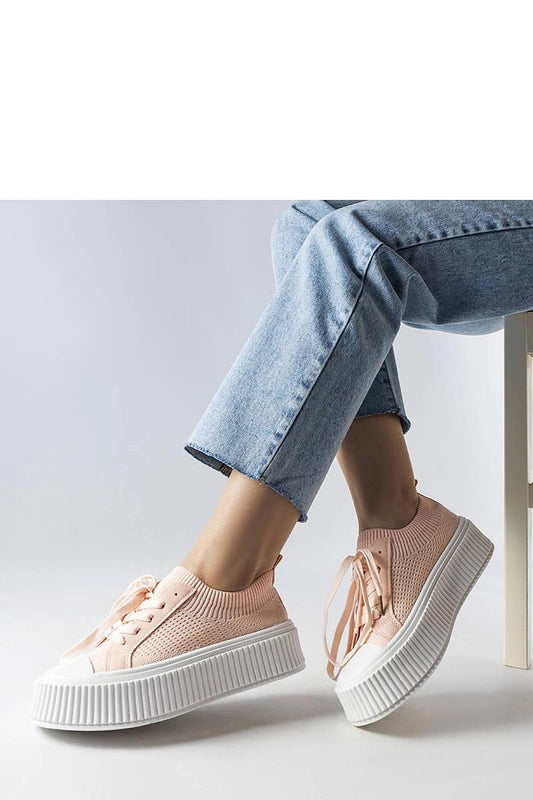 Solea Mallus women's luxurious pink platform sneakers, perfect for summer, featuring a stylish design and a comfortable lace-up style.