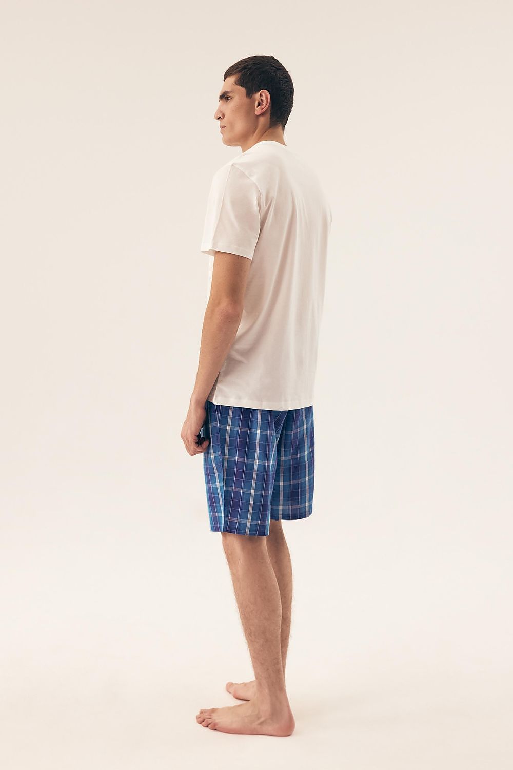 Elegant Henderson Men's Pajama Set showcasing button fastenings and breathable fabric, offering a sophisticated sleepwear option in sizes M-XXXL.