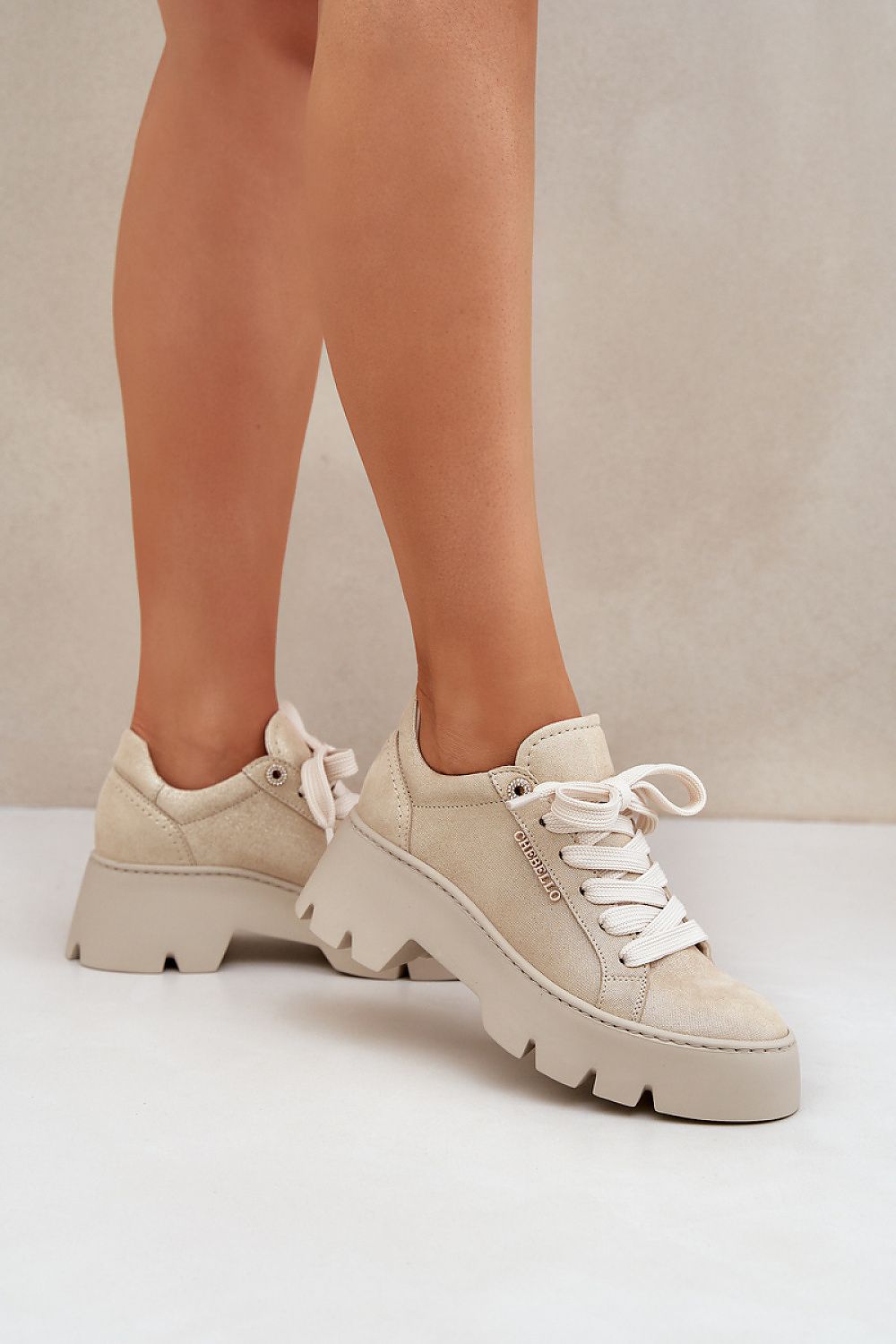 Stylish women's platform sneakers made of high-quality natural leather by Step in Style, perfect for combining comfort and fashion in EU sizes 36-40.