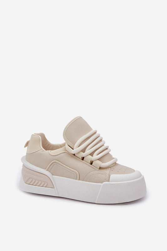 Elegant women's eco leather platform sneakers featuring a removable foam insole by Step in Style, designed for style and comfort.