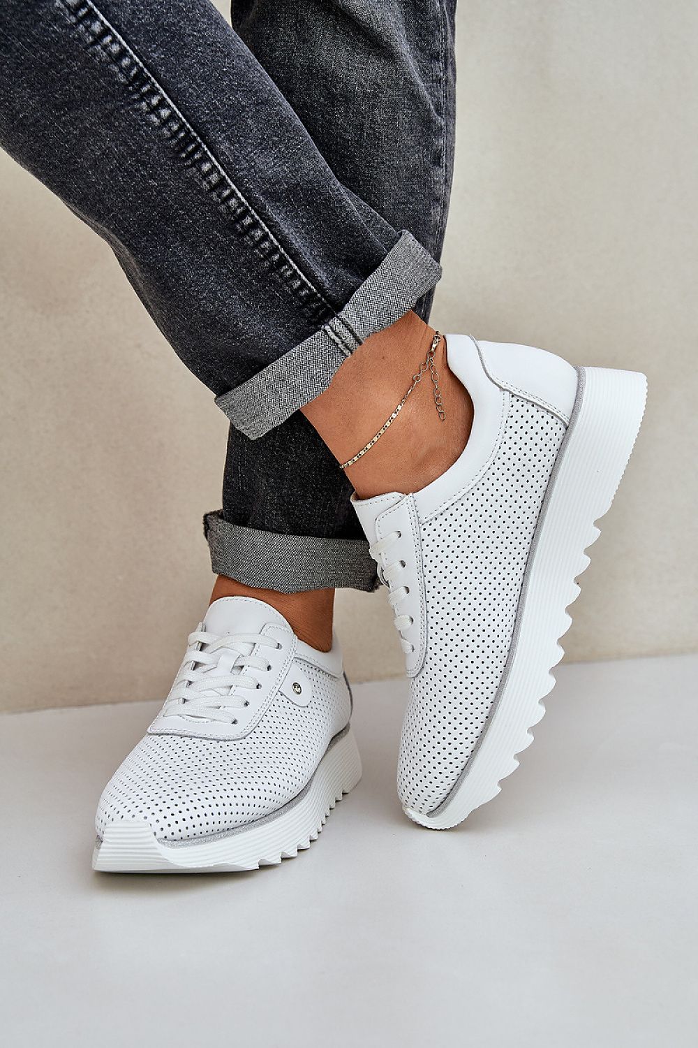 Step in Style Women's Elegant Leather Sport Shoes with Sequins, a luxurious blend of comfort and style, available in sizes EU 36 to 41.