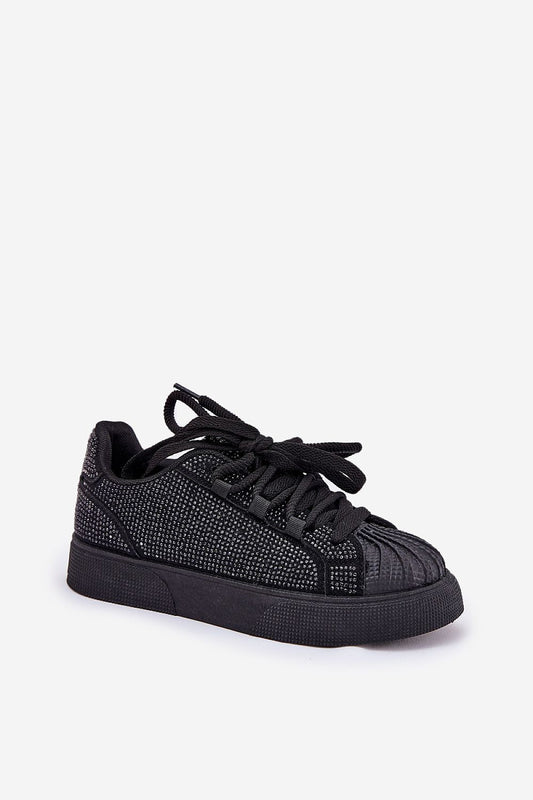 Women's Fashionable Eco-Friendly Platform Sneakers featuring elegant zircon details by Step in Style, designed for comfort with ecological suede and foam insole.