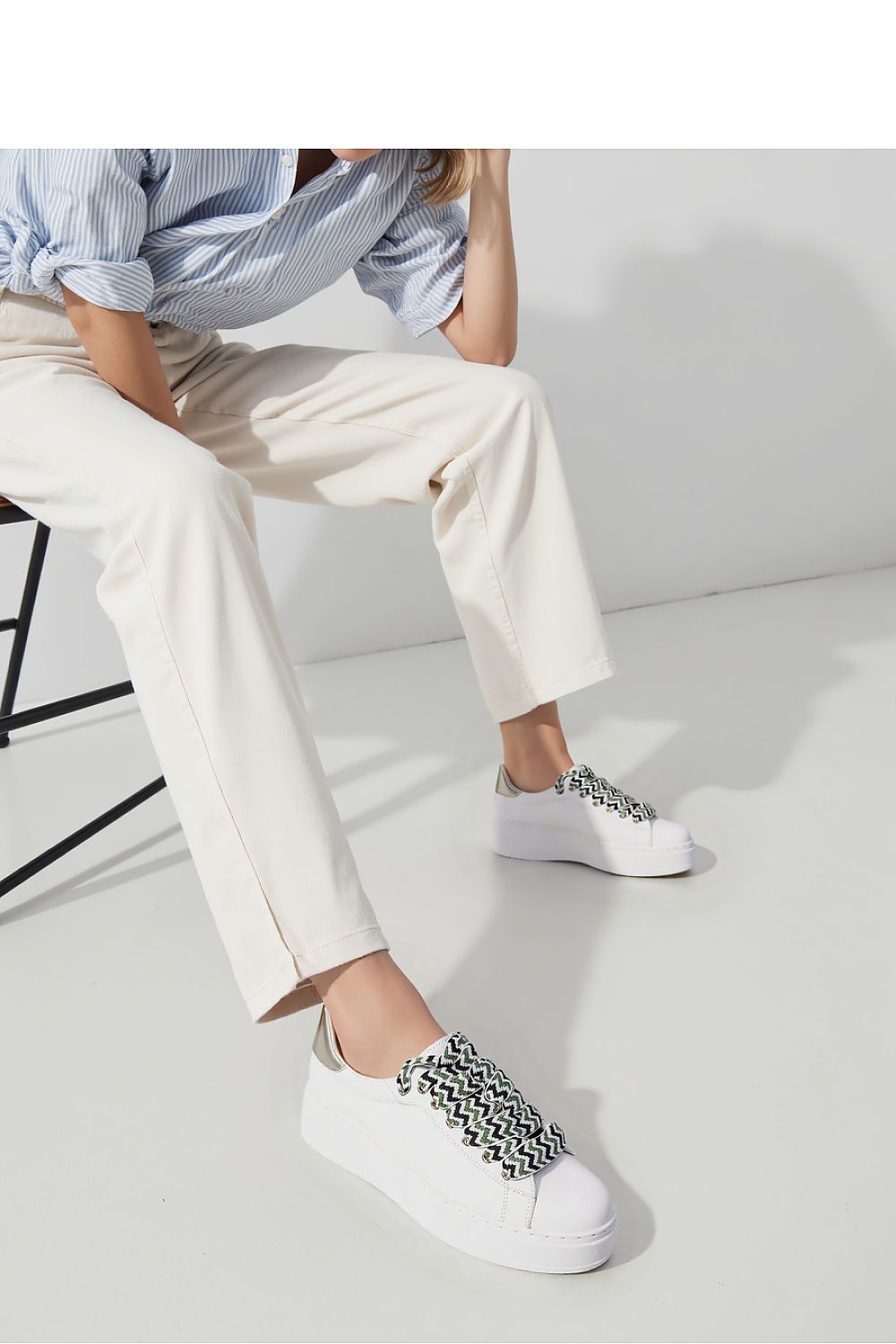 Fashionable ZARAX White Minimalist Platform Sneakers displayed in multiple sizes, created for a luxurious and stylish footwear experience by Inello.
