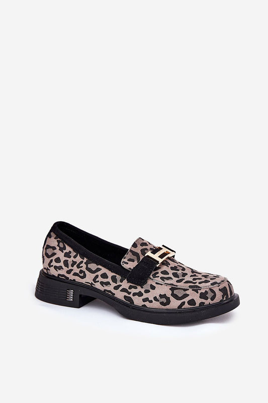 Vinceza eco suede moccasins with a chic leopard print, offering all-day comfort and a luxurious touch to women's fashion.