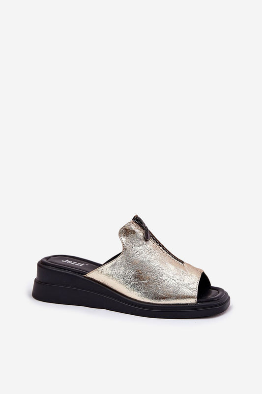Elegant women's eco leather wedge sandals with decorative buckle by Step in Style, available in sizes EU 36-41, ideal for summer fashion.