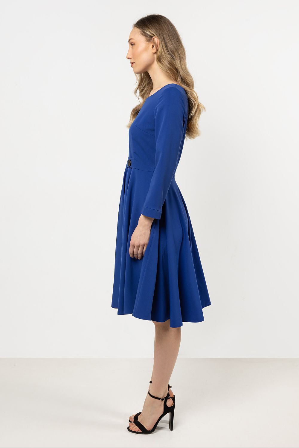 Product image of the Elegant Flared Daydress by Awama available in sizes S-XL, ideal for various formal and everyday events.