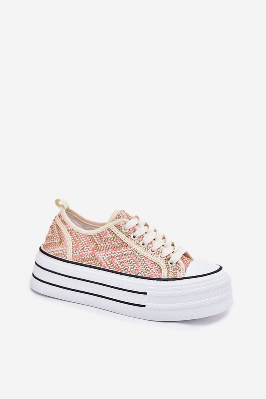 Stylish and comfortable women’s platform sneakers by Step in Style, showcasing a modern look with a soft insole and wide rounded toes for a perfect fit.