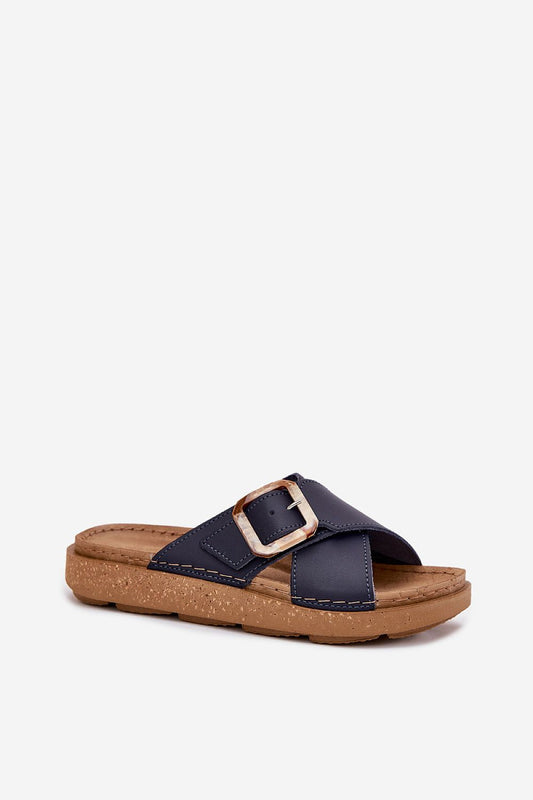 Close-up of Step in Style luxury women's sandals showcasing the intricate leather texture and adjustable strap, ideal for a stylish summer look.