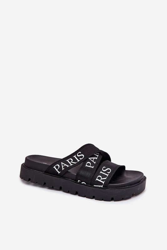 Fashionable platform sandals for women designed by Step in Style, showcasing a chic fabric strap design and a modern heel height of 4 cm.