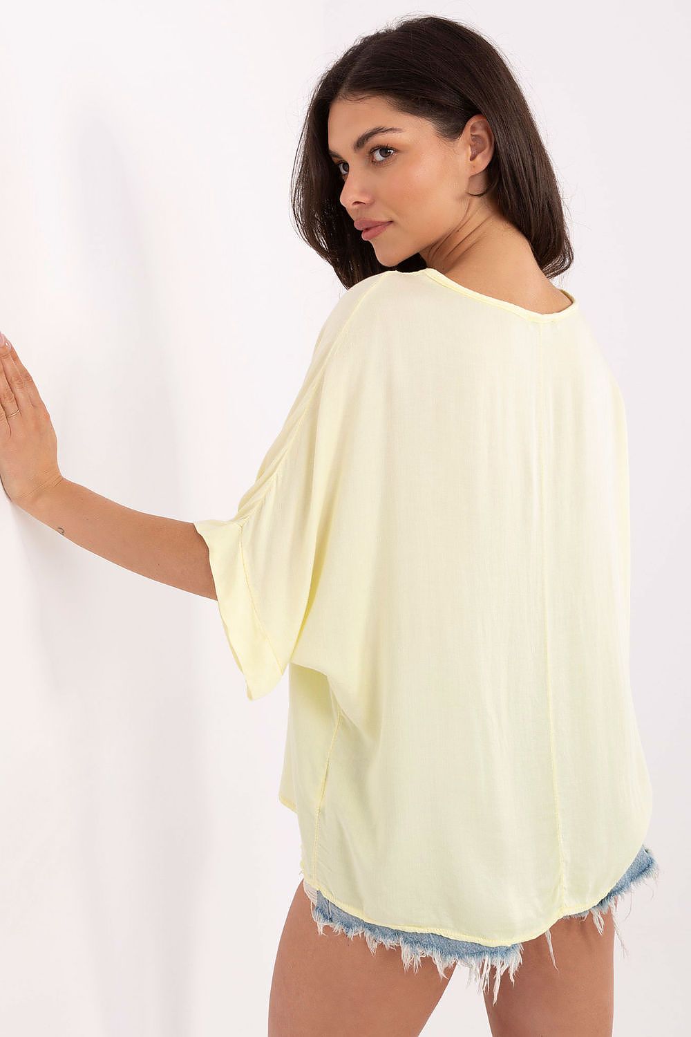 Versatile and fashionable Viscose Blouse by Och Bella, featuring elegant details, perfect for dressing up or down.