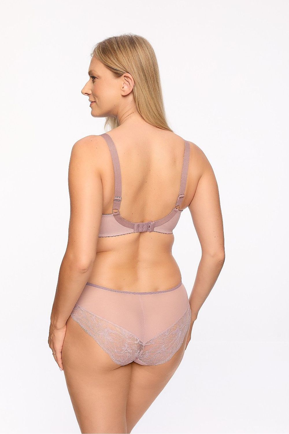 Beautifully crafted Gaia semi-padded lace bra, designed for elegance and comfort, showcasing refined styling and exquisite bows.