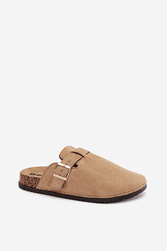 Step in style Women’s cork sole sandals with adjustable buckle, combining eco suede elegance with everyday wear comfort.