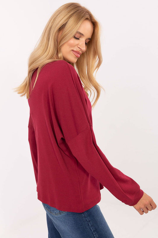 Relevance women's blouse in a luxurious cotton spandex blend, showcasing detailed craftsmanship and perfect EU 0 sizing.