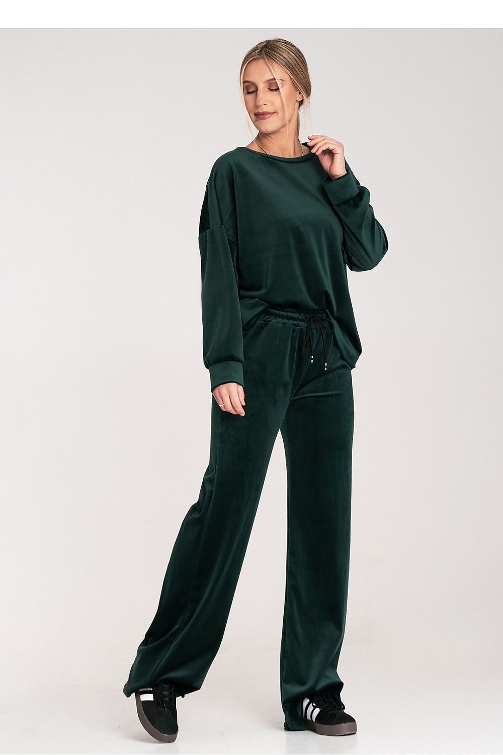 Close-up of Luxury Figl Women's Spandex-Blend Dress showcasing the soft fabric blend, ideal for stylish women seeking comfort and elegance.