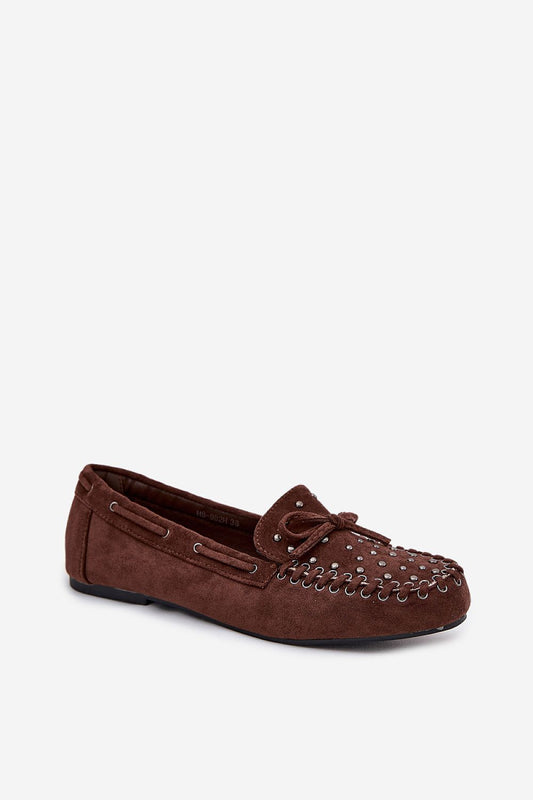 A close-up of luxury moccasin step-in style shoes for women by Step in style, featuring soft artificial leather footbed for ultimate comfort.