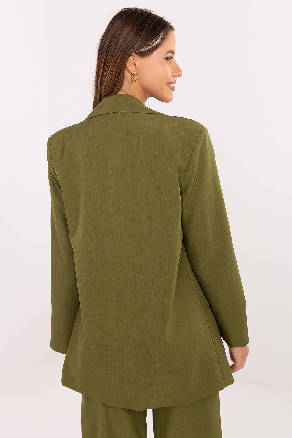 Chic women's blazer in sizes S to XL by Rue Paris, ideal for pairing with trousers or skirts for a refined look at special occasions.