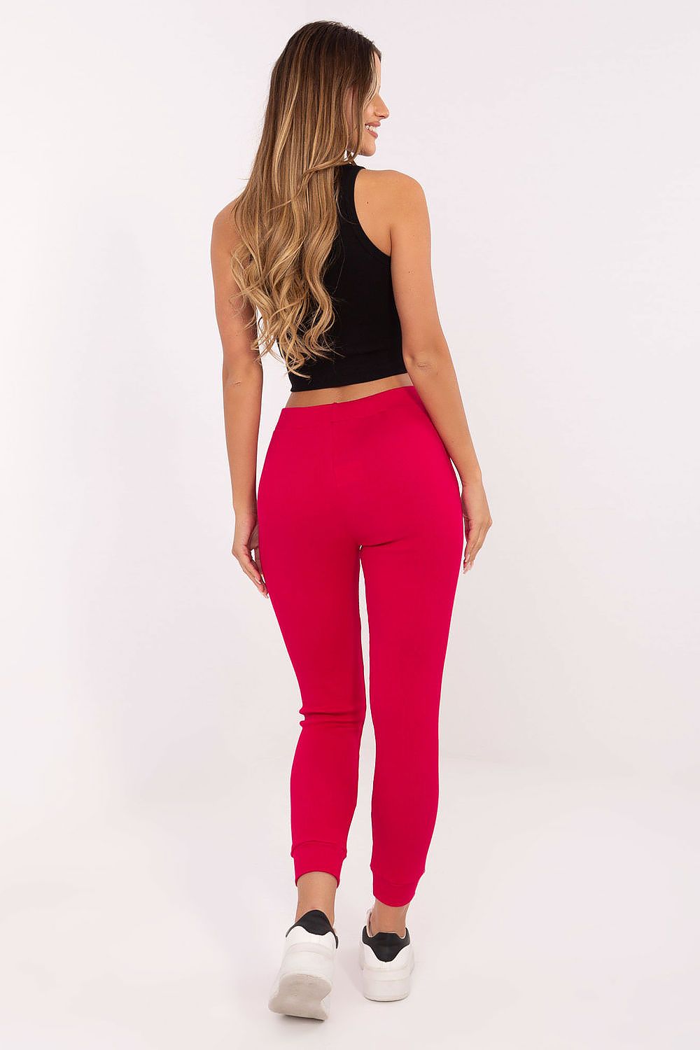 Relevance luxury sweatpants with modern tapered design and practical side pockets, ideal for everyday chic outfits.