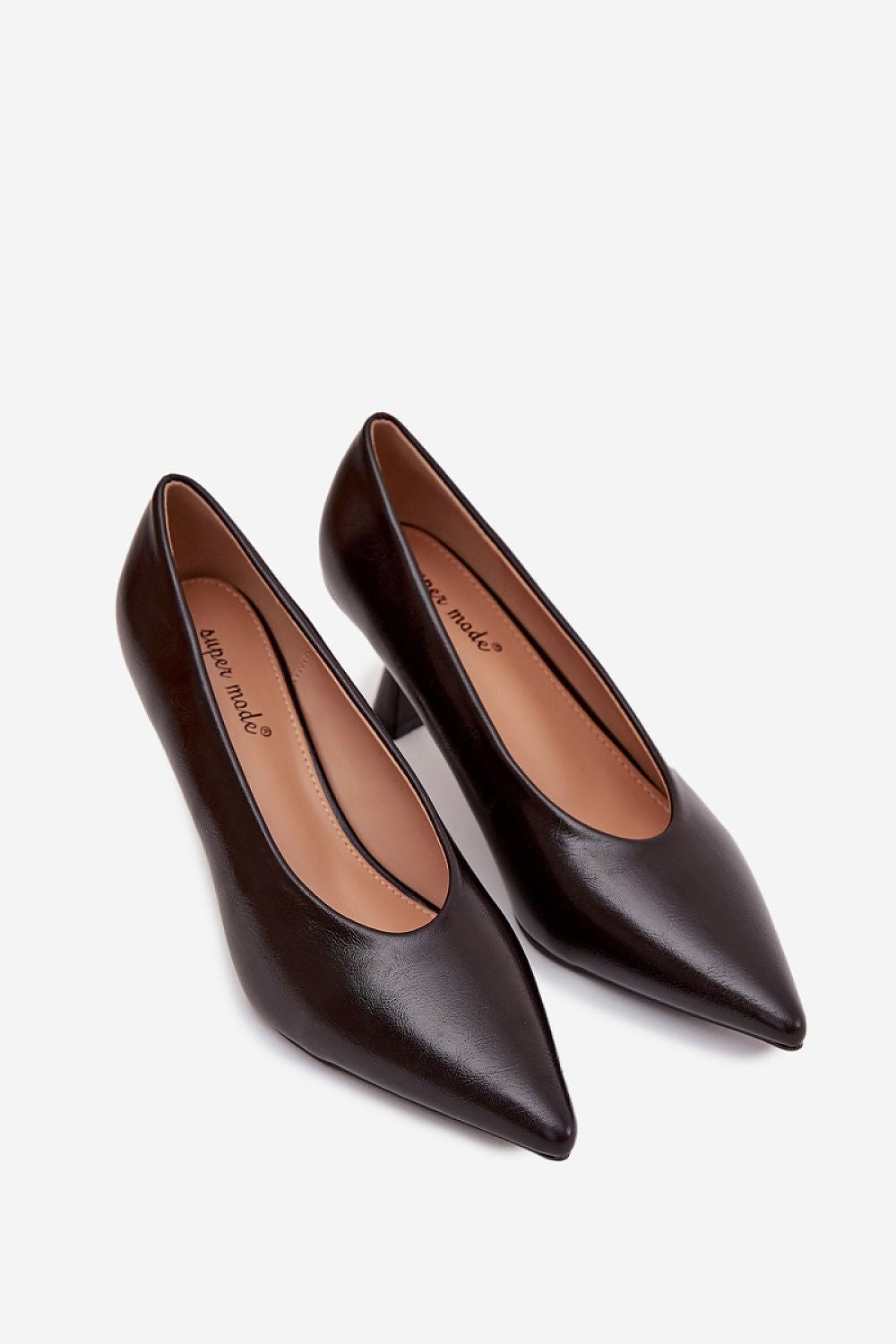 Elegant eco leather heel pumps with a 7cm stiletto by Step in Style, showcasing a sleek design ideal for formal occasions and stylish comfort. Available in sizes EU 36-41.