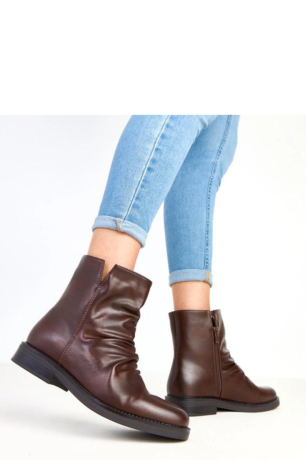 Solea women's classic ankle boots crafted from eco-leather, featuring a 15cm shaft height and elegant round toe design, perfect for sophisticated everyday style.