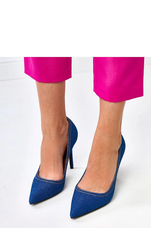 Solea luxurious women's stiletto heels made from denim-imitation material, ideal for adding elegance to any outfit.