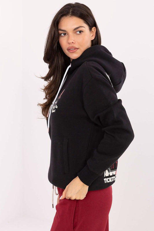 Elegant and stylish Women's Hoodie by Sublevel, featuring a hood with drawstrings, functional pockets, and exquisite design for everyday wear.