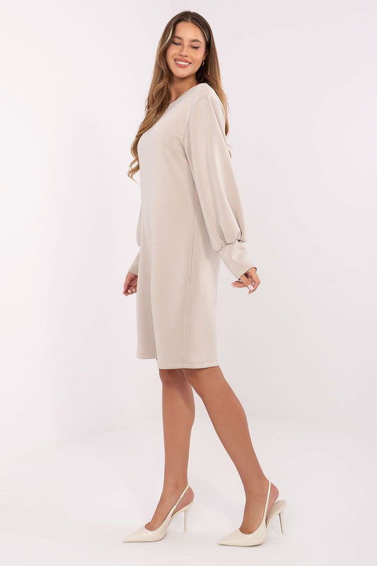 Luxurious oversized sweatshirt dress with billowy sleeves, designed by Factory Price for ultimate comfort and style.