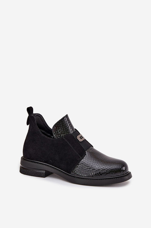 Vinceza Women's elegant ankle boots in eco leather and suede, featuring a low heel and stylish design. Perfect for autumn-winter, these eco-friendly boots by Step in Style combine comfort and luxury.