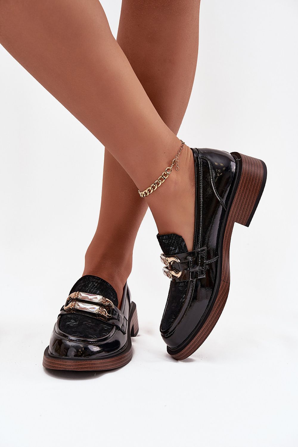 Versatile women's moccasins by Step in style, designed for both casual and elegant looks, highlighting comfort with a stylish low block heel.