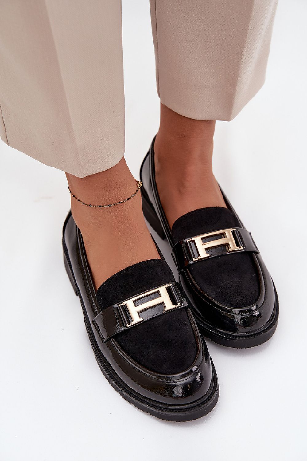 Luxurious loafers for women by Step in Style, made from high-quality eco leather, ideal for office wear or casual outings, seamlessly blending elegance and comfort.
