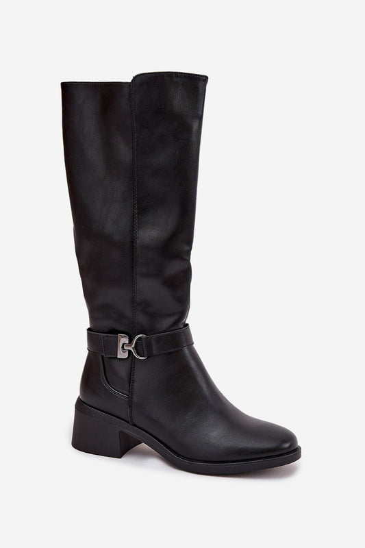 Stylish Women's Sergio Leone Heel Boots, featuring a stable block heel and comfortable lining, ideal for colder days and versatile outfits.